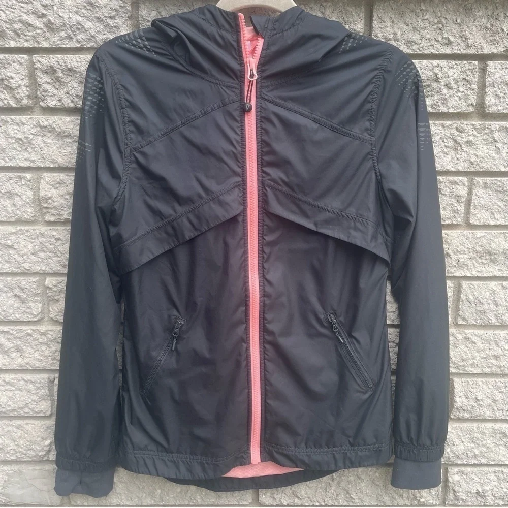Ivivva by Lululemon Spring Seed Zip Up Wind Breaker Atlethic Jacket Size 14